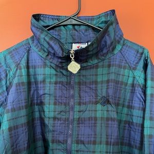 plaid windbreaker